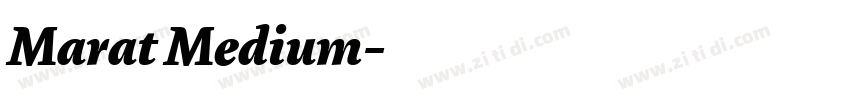 Marat Medium字体转换
